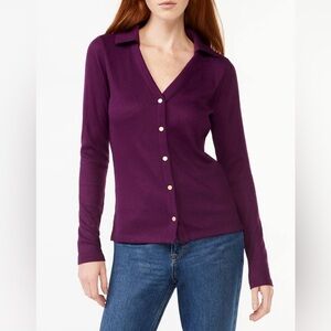 Free Assembly Collared Cardigan size Small